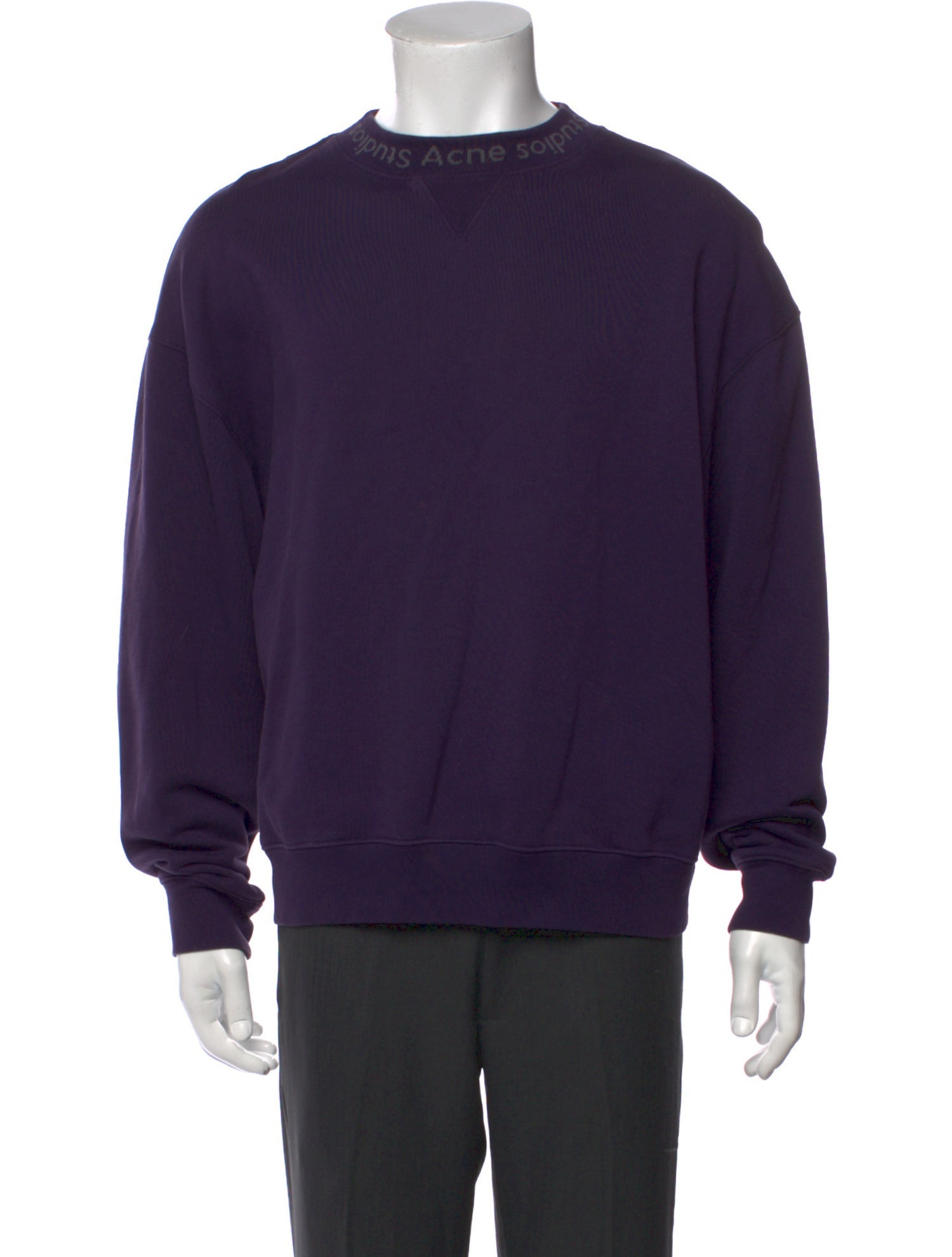 Acne Studios Crew Neck Long Sleeve Sweatshirt