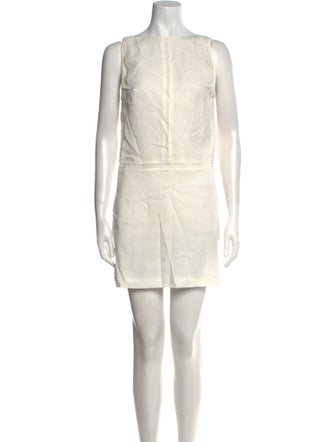 Acne Studios Bateau Neckline Mini Dress