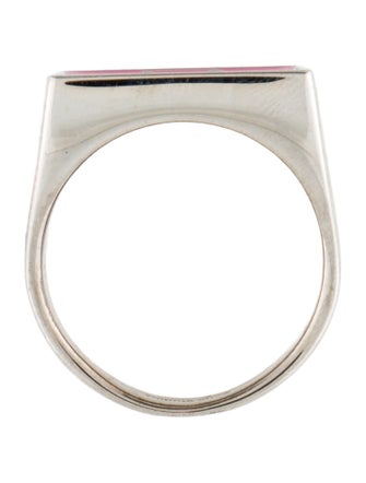 Acne Studios Enamel Signet Ring