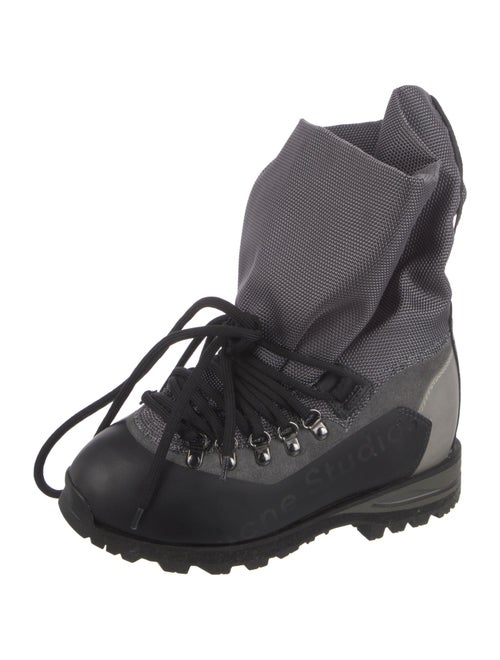 Acne Studios Colorblock Pattern Combat Boots