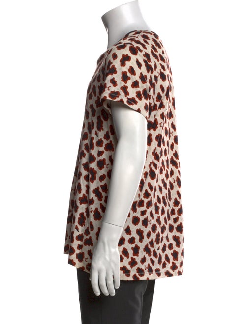 Acne Studios Animal Print Crew Neck T-Shirt