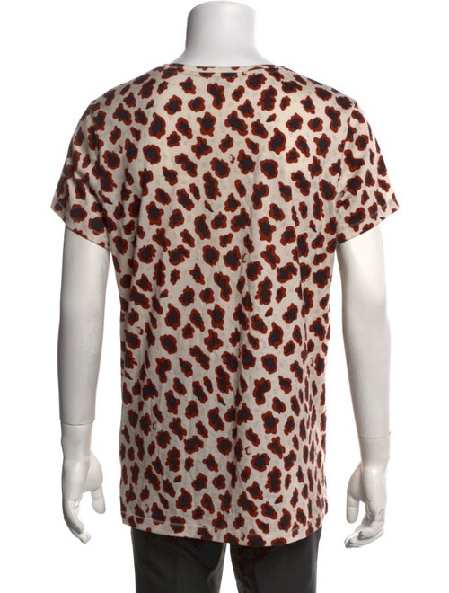 Acne Studios Animal Print Crew Neck T-Shirt