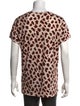 Acne Studios Animal Print Crew Neck T-Shirt