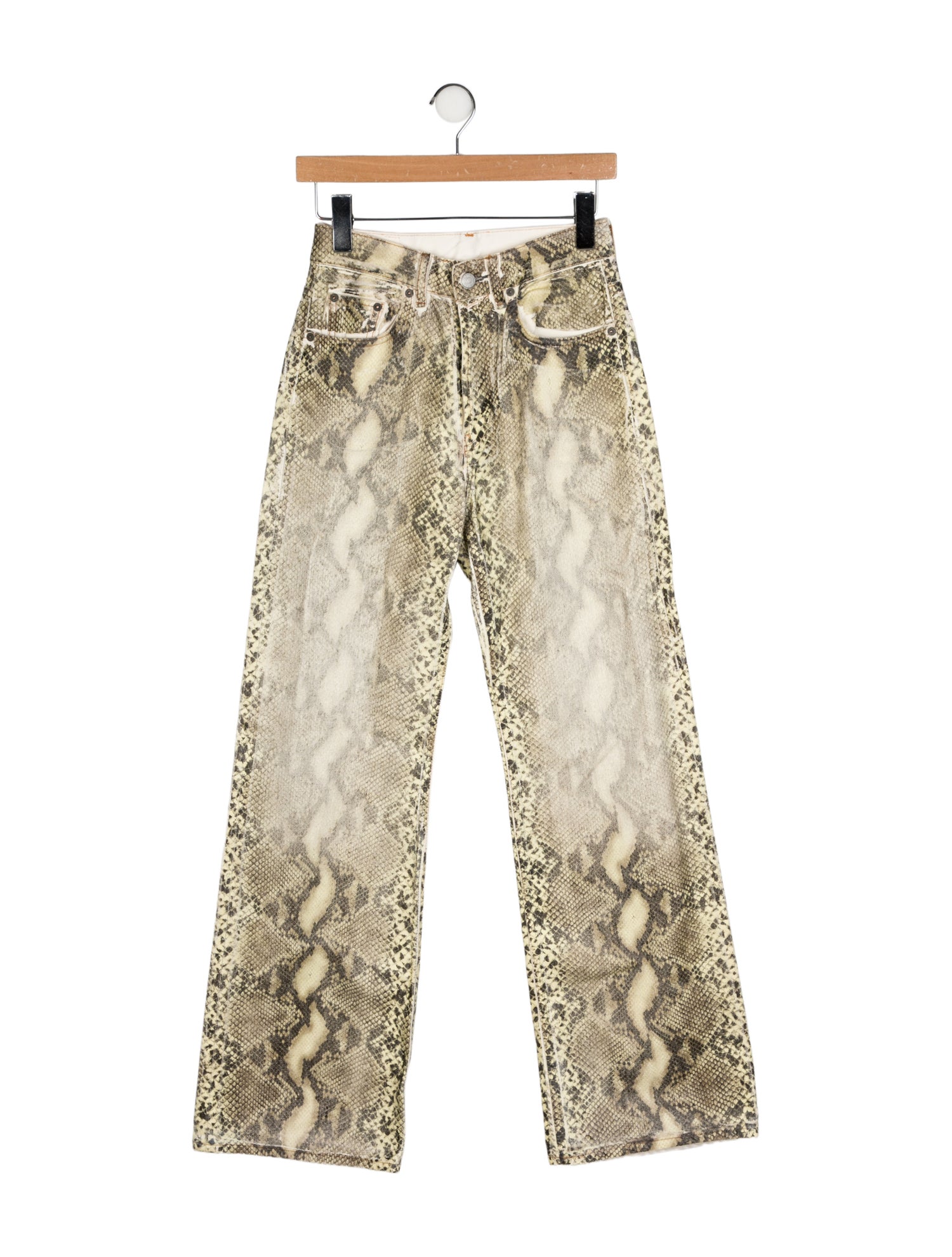 Acne Studios Animal Print Wide Leg Pants