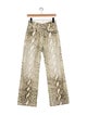 Acne Studios Animal Print Wide Leg Pants