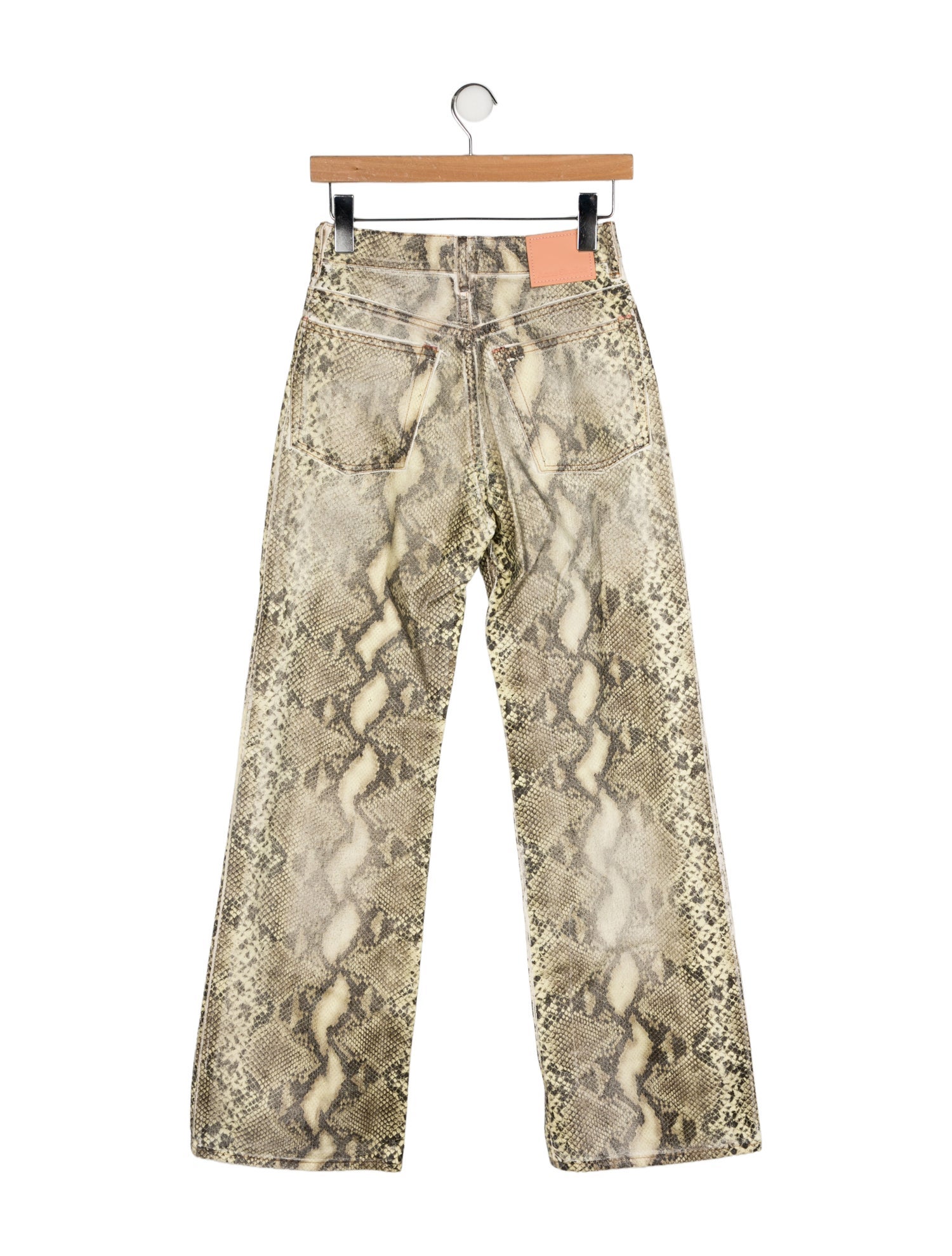 Acne Studios Animal Print Wide Leg Pants