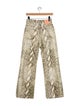 Acne Studios Animal Print Wide Leg Pants