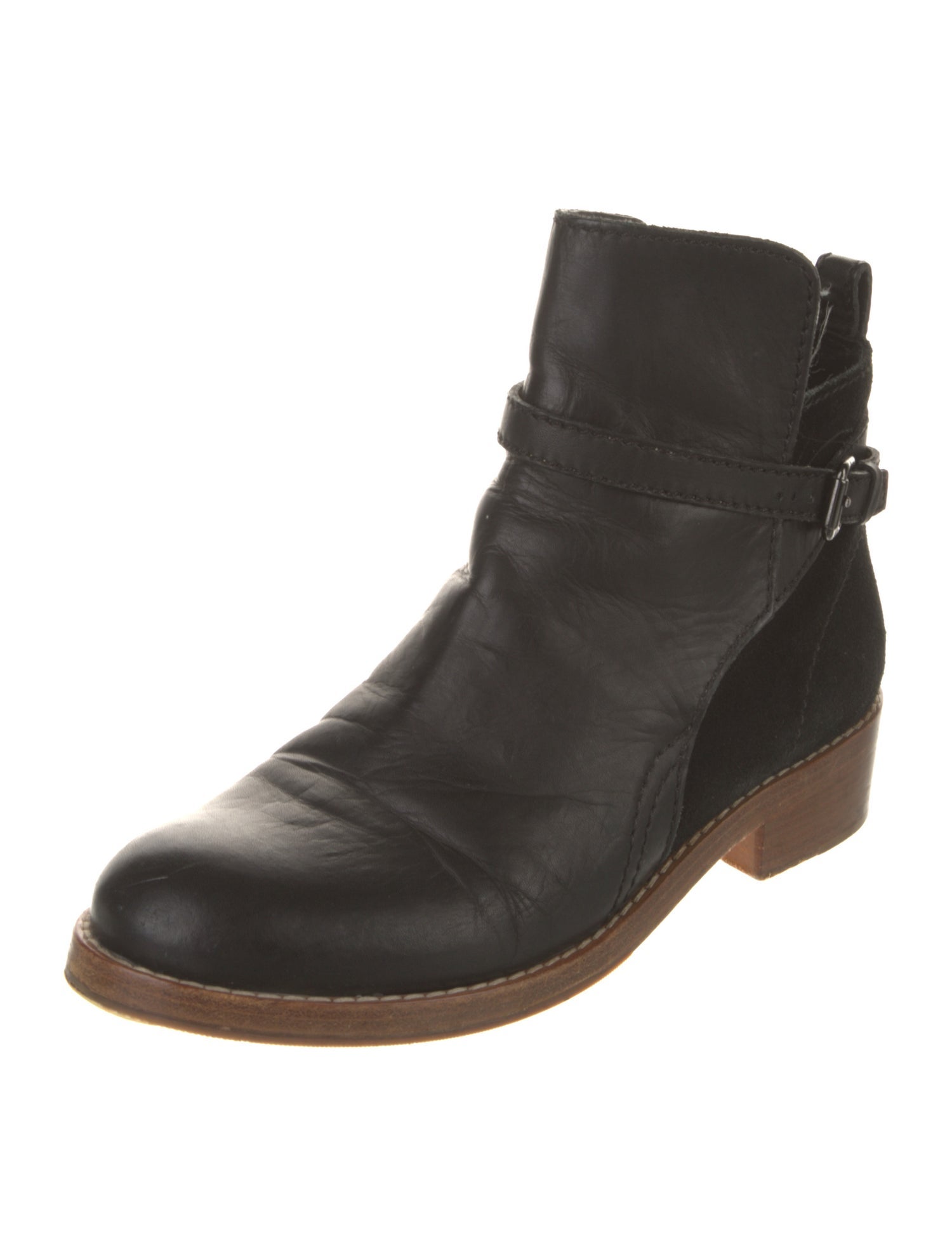 Acne Studios Leather Moto Boots
