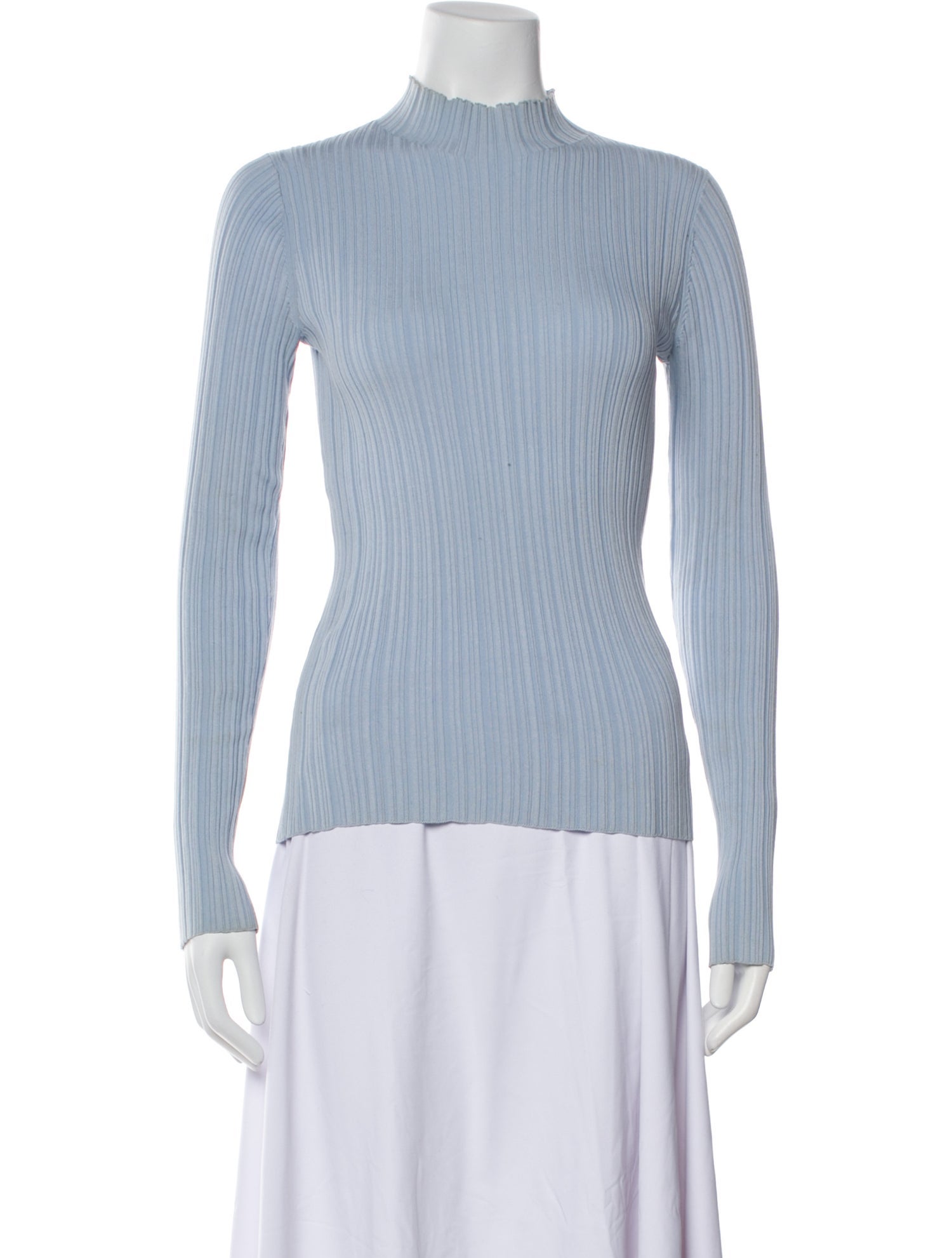 Acne Studios Mock Neck Long Sleeve Top