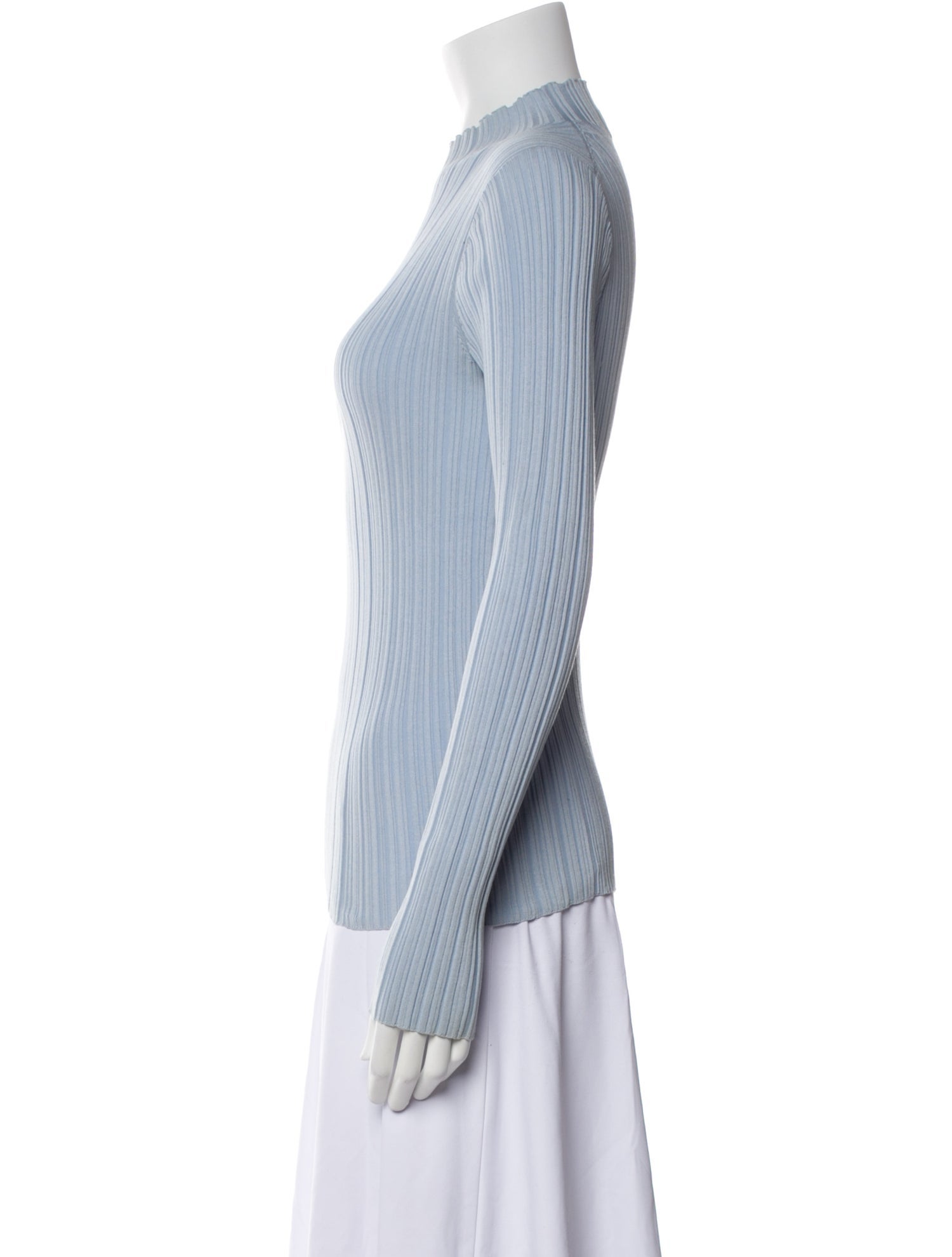 Acne Studios Mock Neck Long Sleeve Top