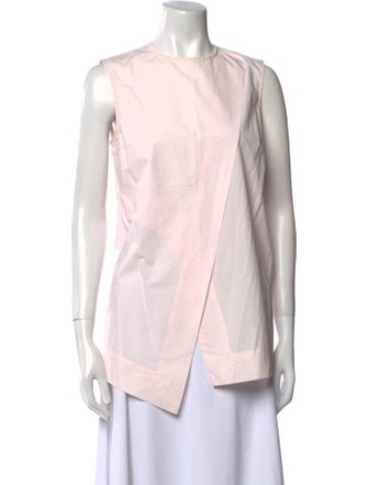 Acne Studios Crew Neck Sleeveless Blouse