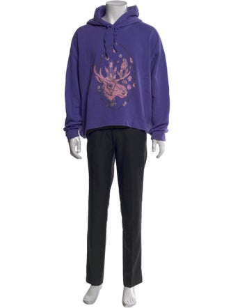 Acne Studios Graphic Print Crew Neck Hoodie