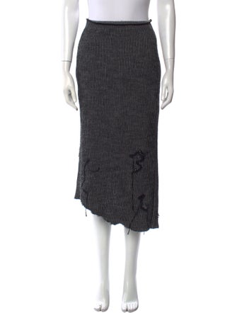 Acne Studios Wool Midi Length Skirt