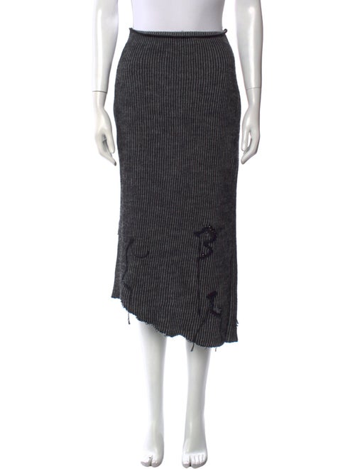 Acne Studios Wool Midi Length Skirt