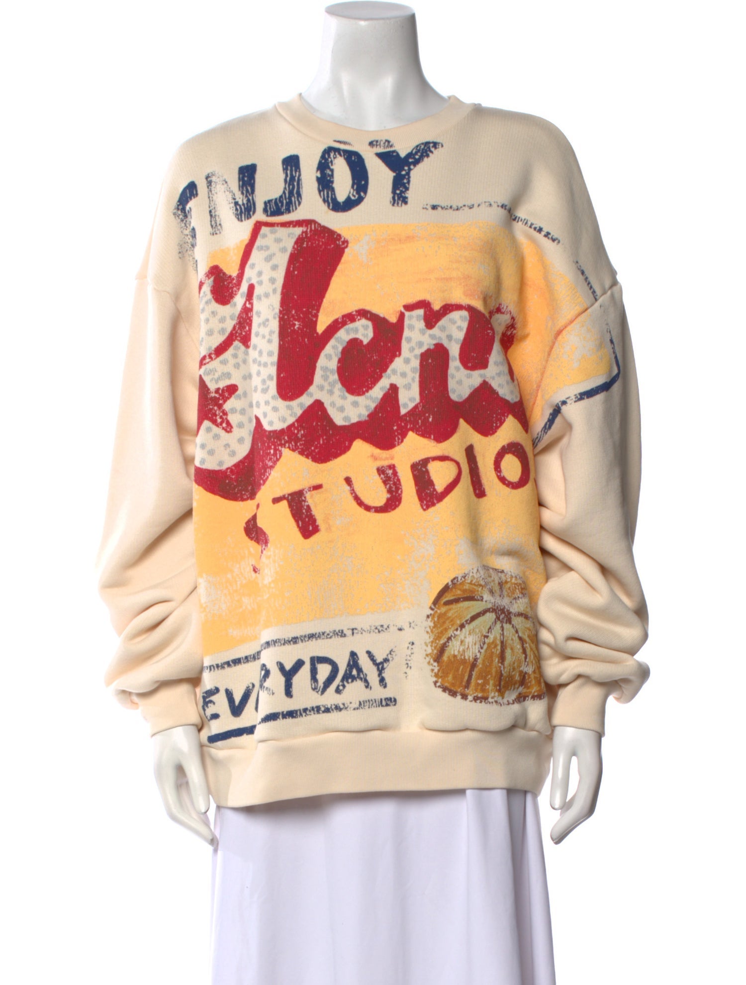 Acne Studios Graphic Print Crew Neck Sweatshirt