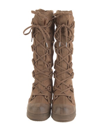 Acne Studios Canvas Lace-Up Boots