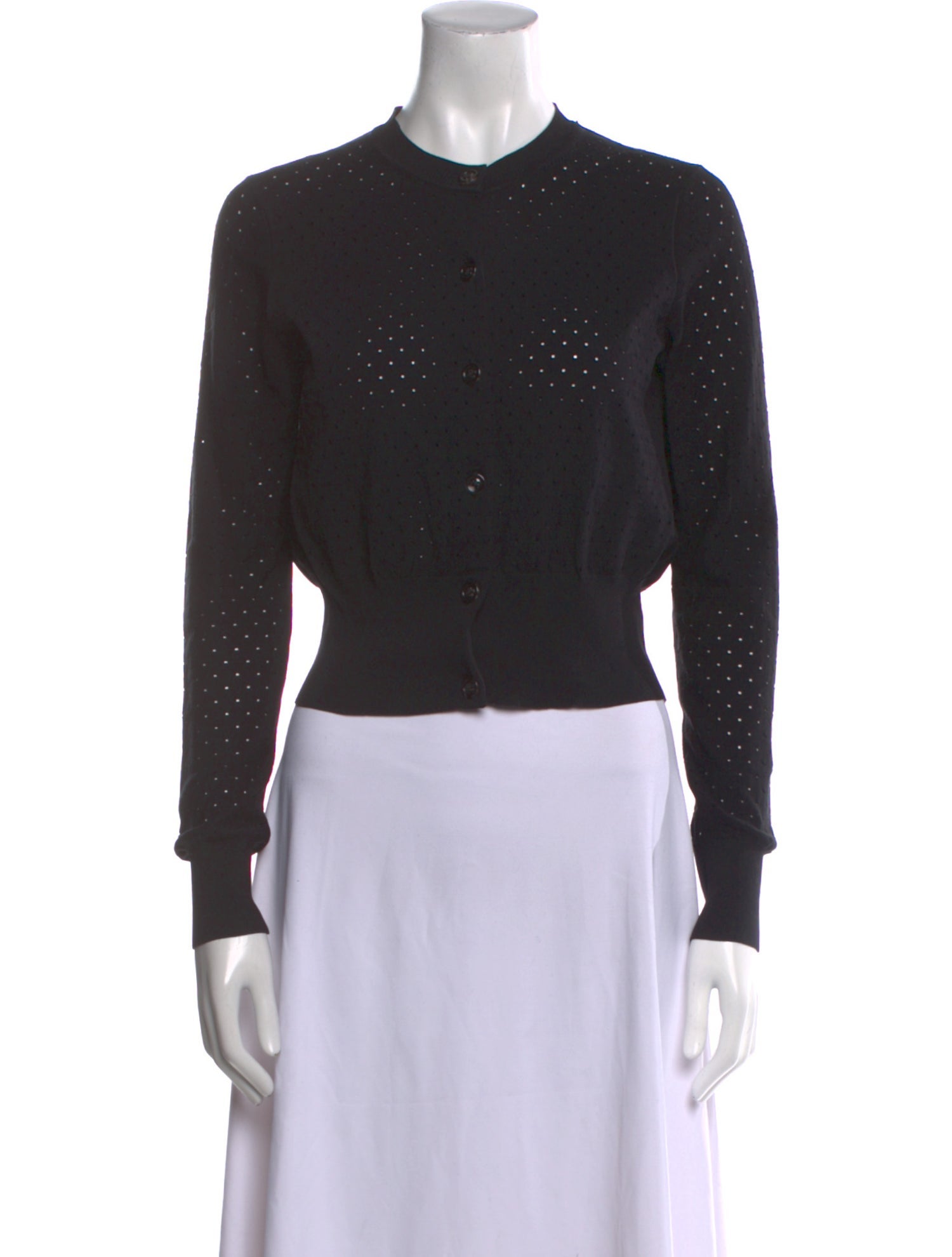 Acne Studios Nylon Mock Neck Crop Top