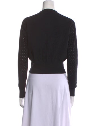 Acne Studios Nylon Mock Neck Crop Top