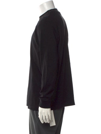 Acne Studios Elogho Logo Long Sleeve Mock Neck Henley
