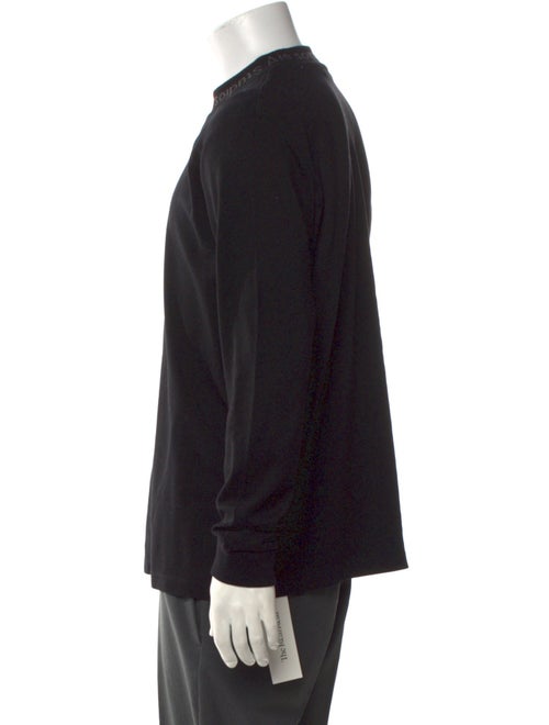 Acne Studios Elogho Logo Long Sleeve Mock Neck Henley