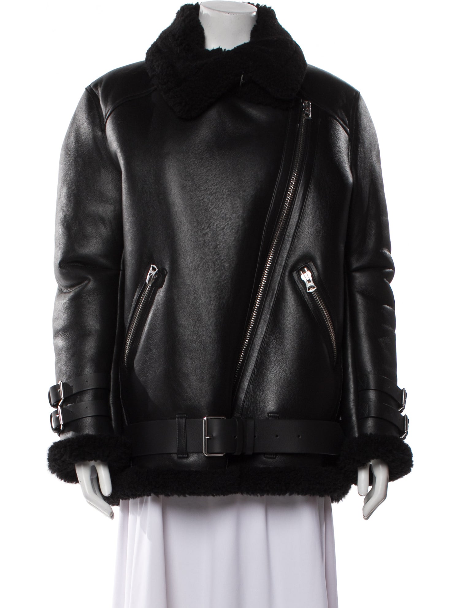 Acne Studios Shearling Fur Coat