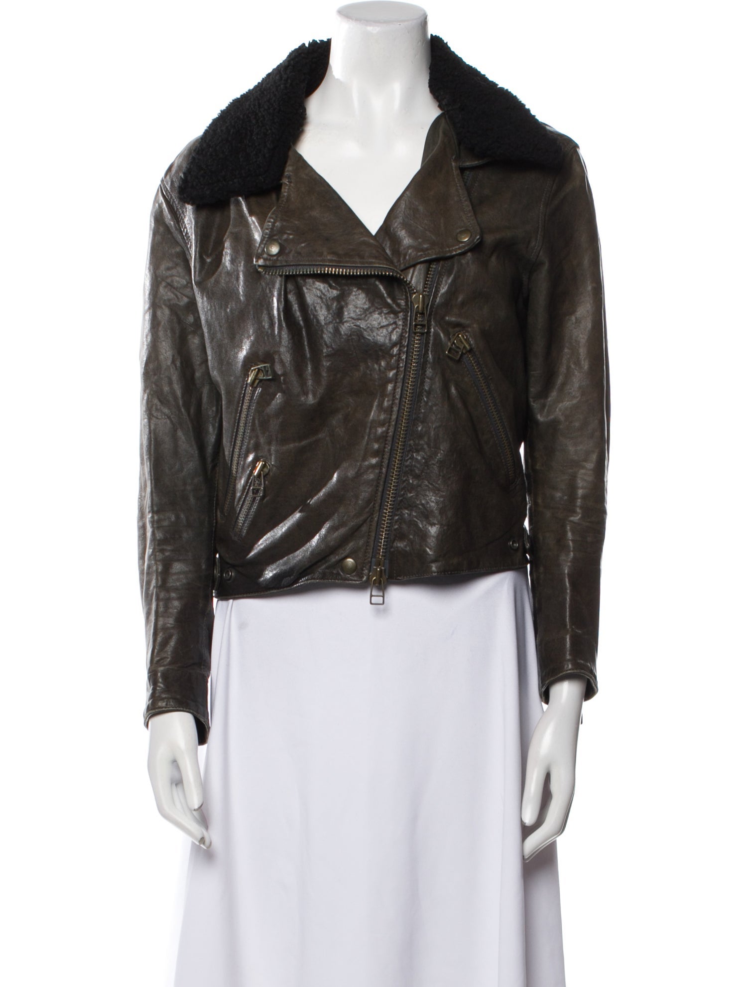 Acne Studios Leather Biker Jacket