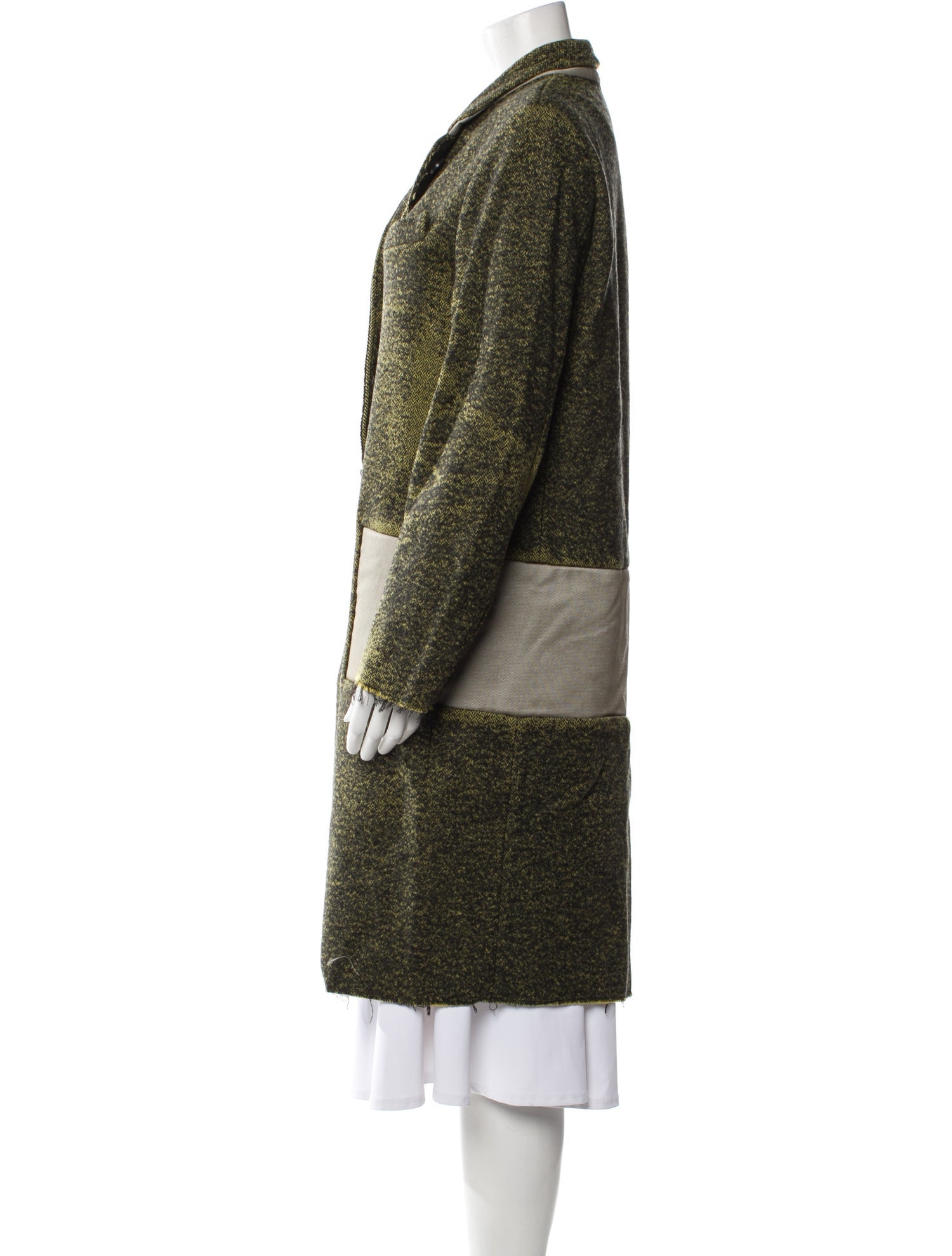 Acne Studios Wool Tweed Pattern Coat