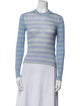 Acne Studios Striped Crew Neck Top