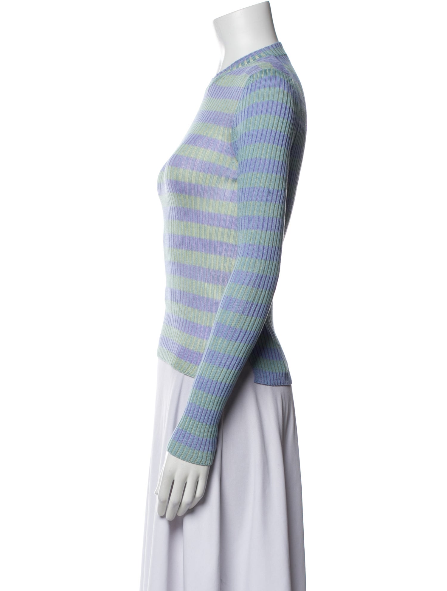 Acne Studios Striped Crew Neck Top