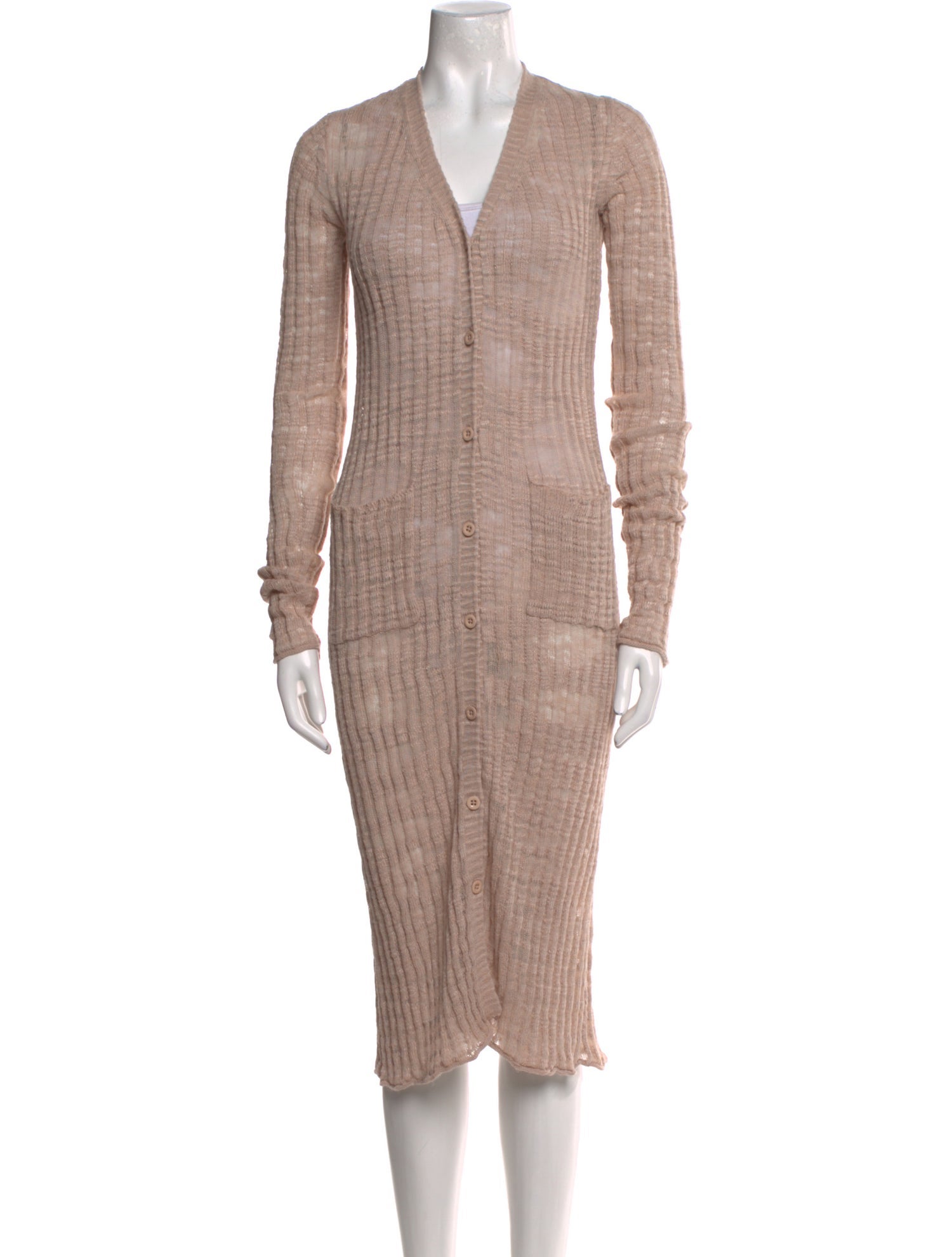 Acne Studios Linen V-Neck Sweater