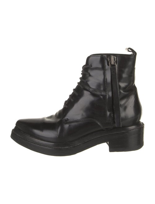 Acne Studios Patent Leather Combat Boots