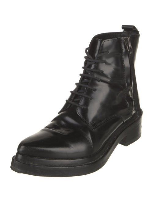 Acne Studios Patent Leather Combat Boots
