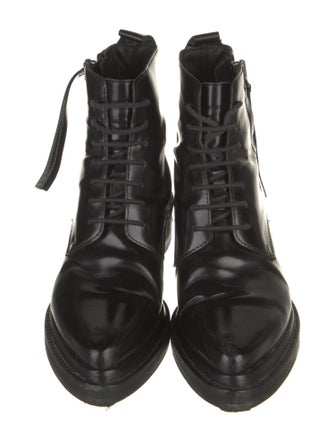 Acne Studios Patent Leather Combat Boots