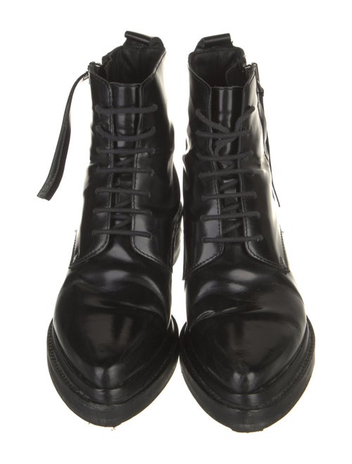 Acne Studios Patent Leather Combat Boots