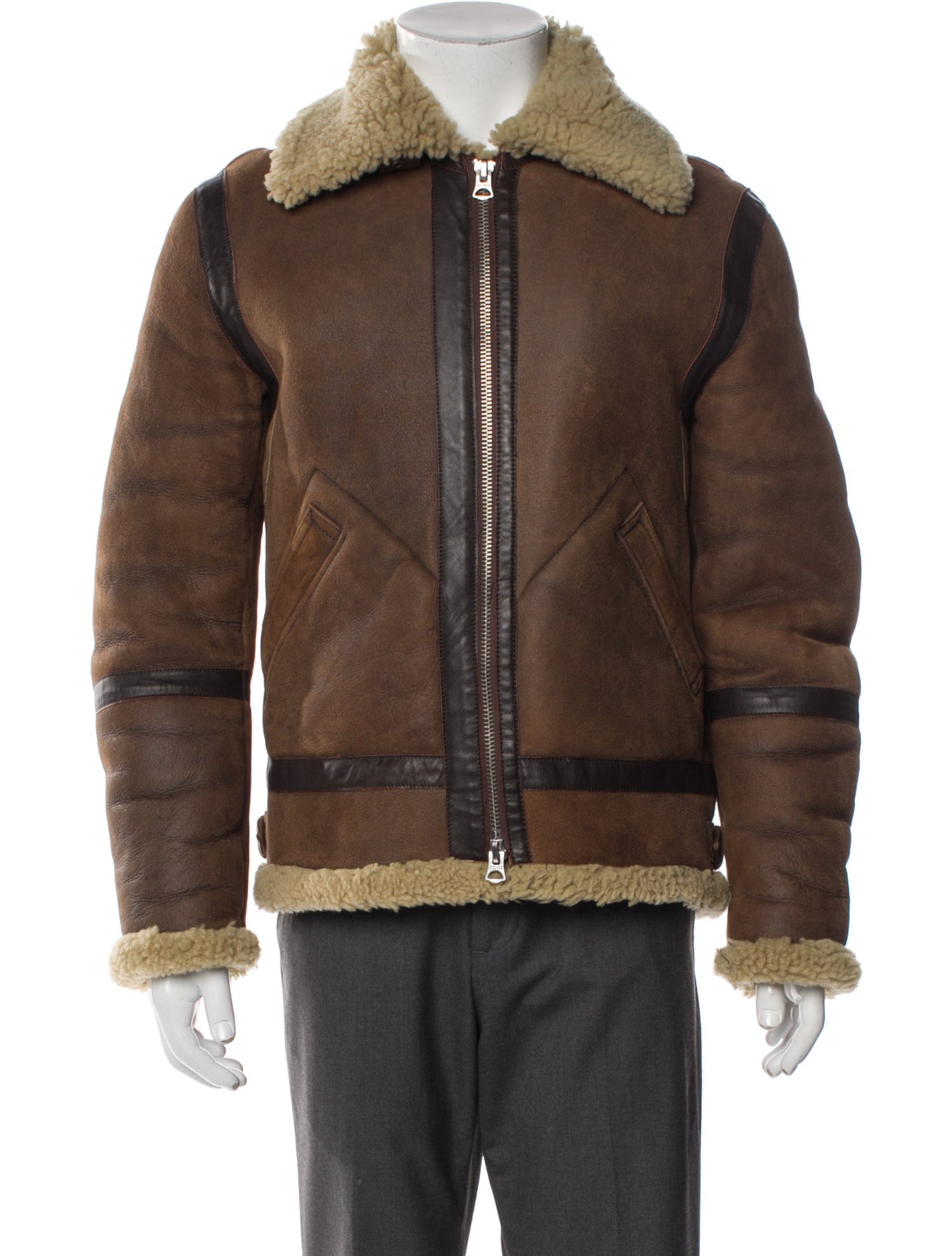 Acne Studios Colorblock Pattern Moto Jacket