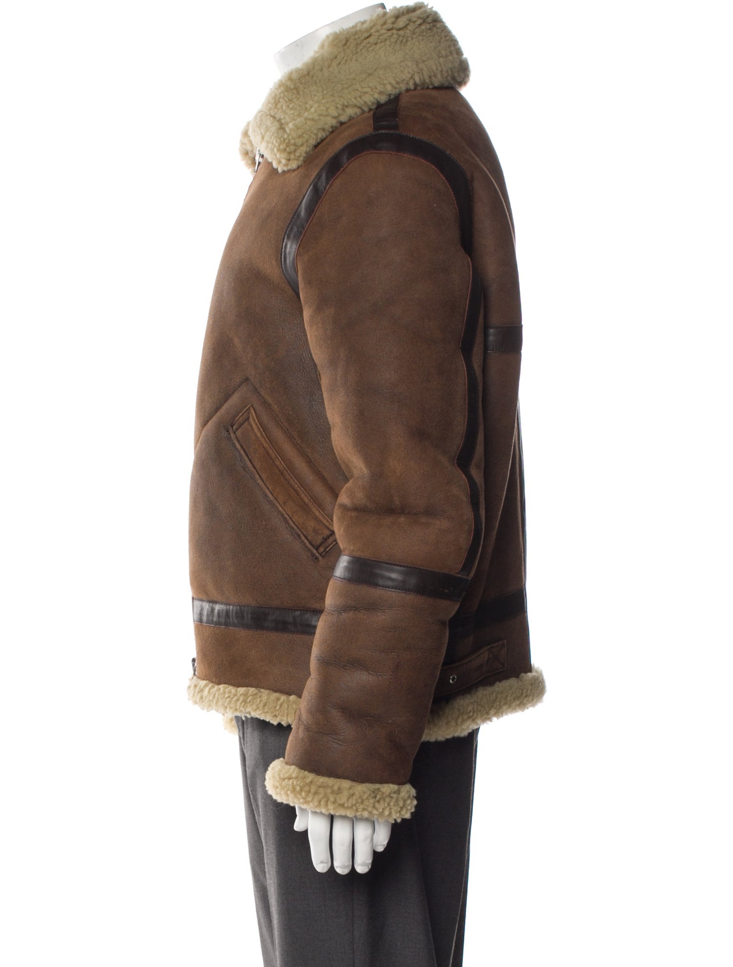 Acne Studios Colorblock Pattern Moto Jacket