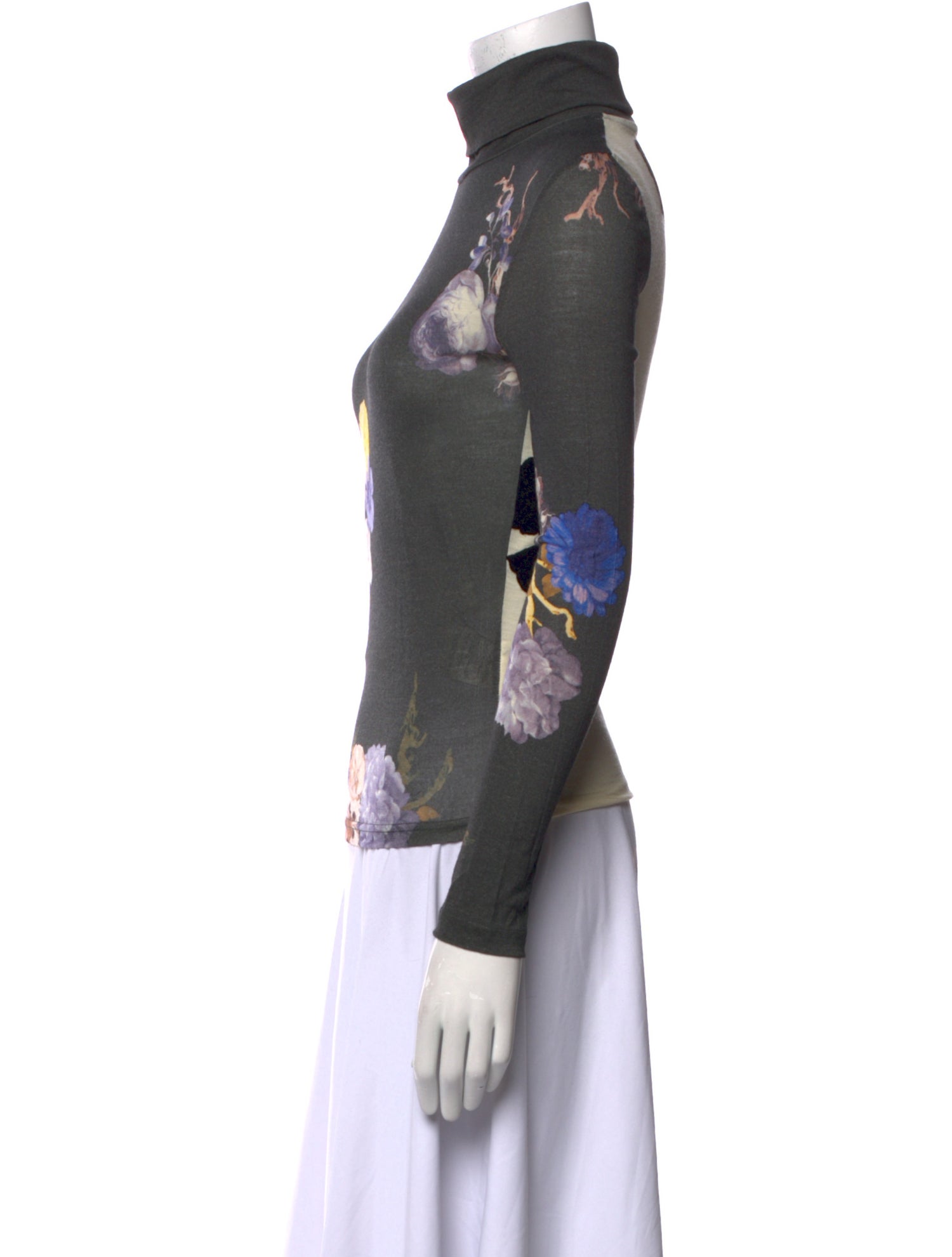 Acne Studios Wool Floral Print Top