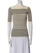 Acne Studios Striped Mock Neck Top