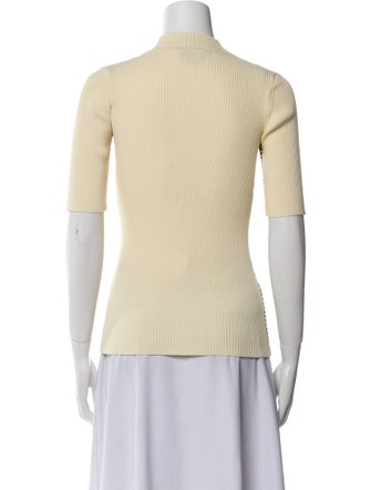 Acne Studios Striped Mock Neck Top