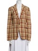 Acne Studios Plaid Print Blazer