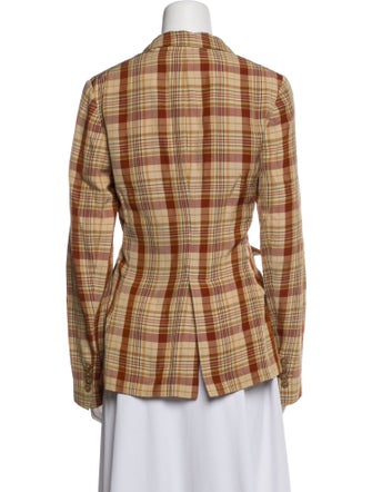 Acne Studios Plaid Print Blazer