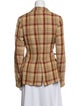 Acne Studios Plaid Print Blazer