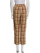 Acne Studios Plaid Print Straight Leg Pants