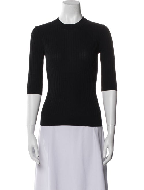 Acne Studios Crew Neck Three-Quarter Sleeve Top