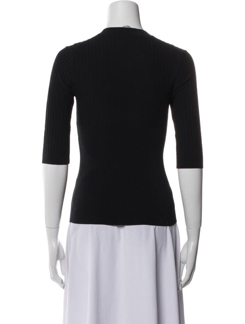 Acne Studios Crew Neck Three-Quarter Sleeve Top