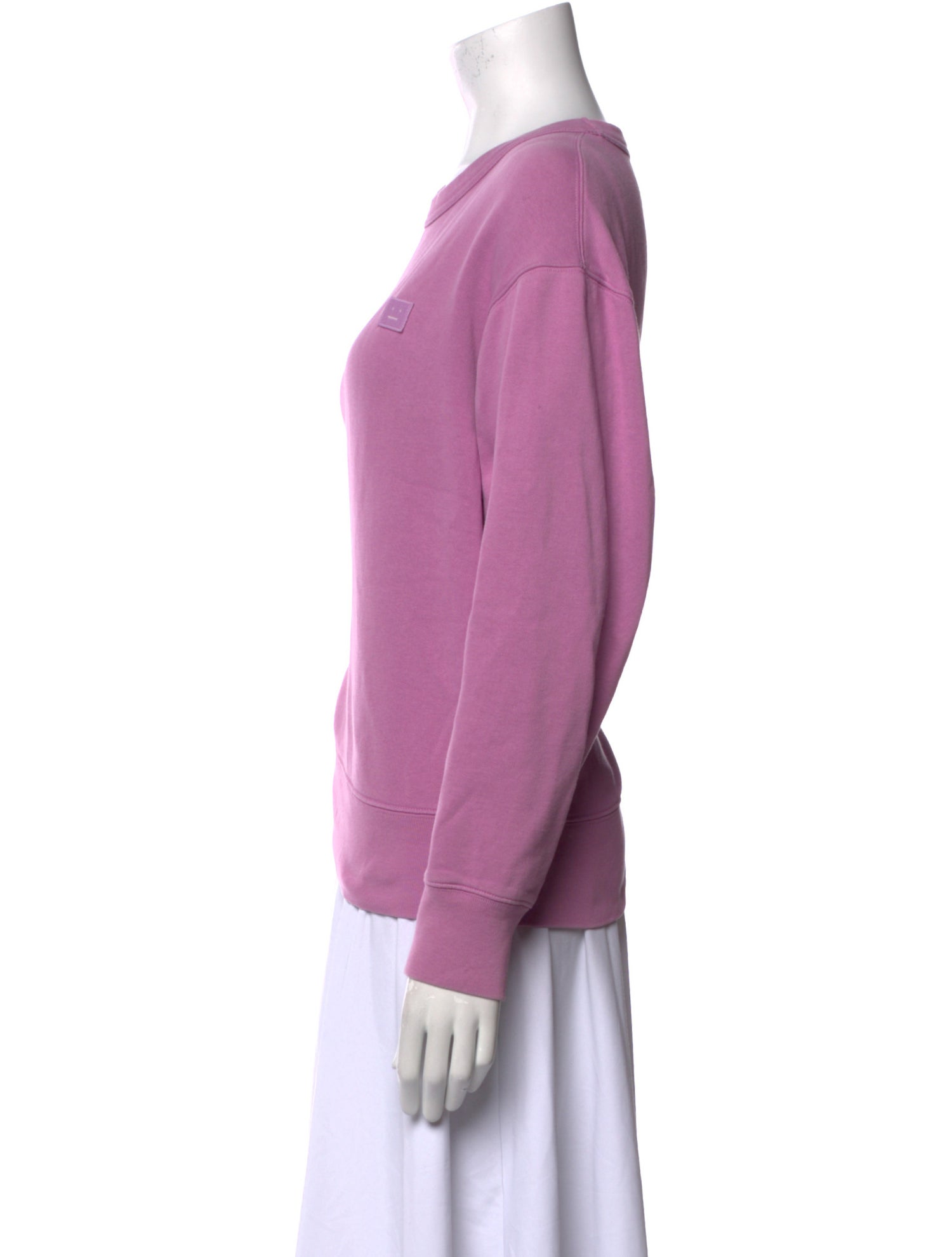 Acne Studios Bateau Neckline Long Sleeve Sweatshirt