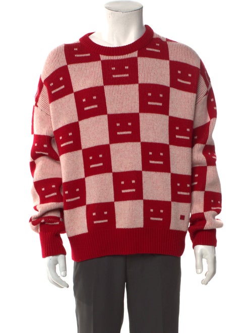 Acne Studios Katlas Checkerboard Face Wool Pullover