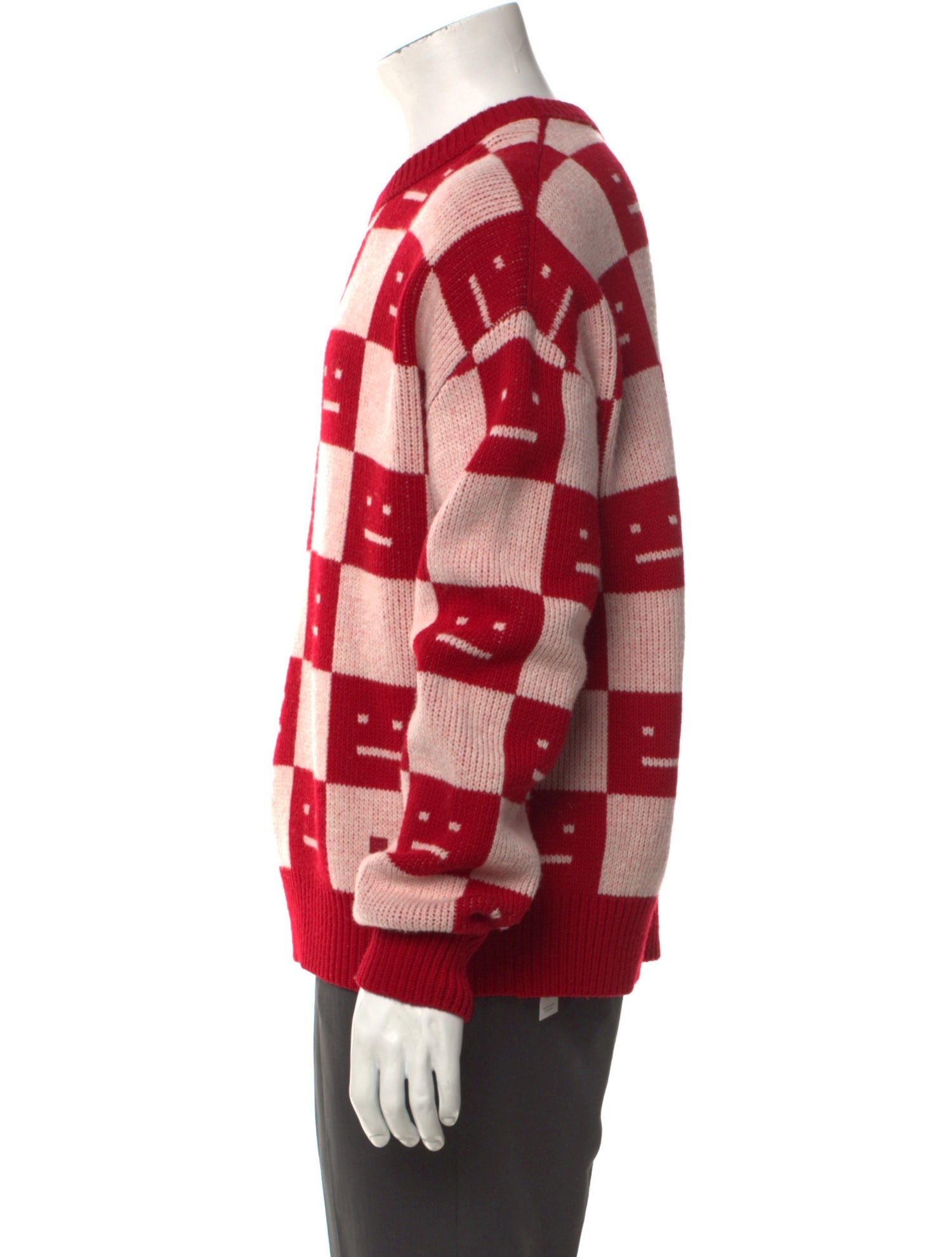 Acne Studios Katlas Checkerboard Face Wool Pullover