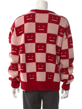 Acne Studios Katlas Checkerboard Face Wool Pullover