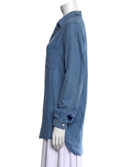 Acne Studios Bela Den Long Sleeve Button-Up Top